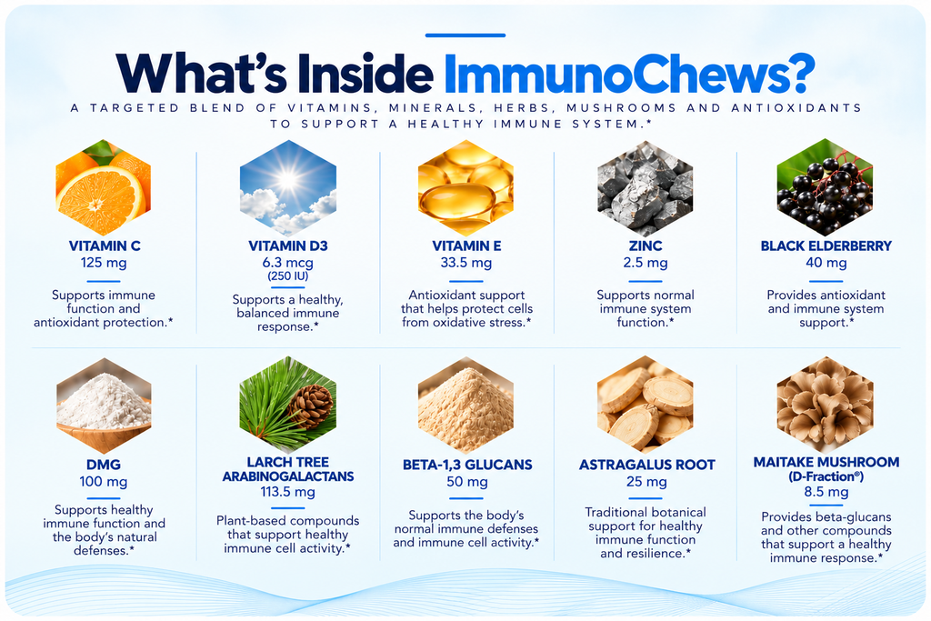 ImmunoChews | Daily Immune Support Chewables — 120 Tablets